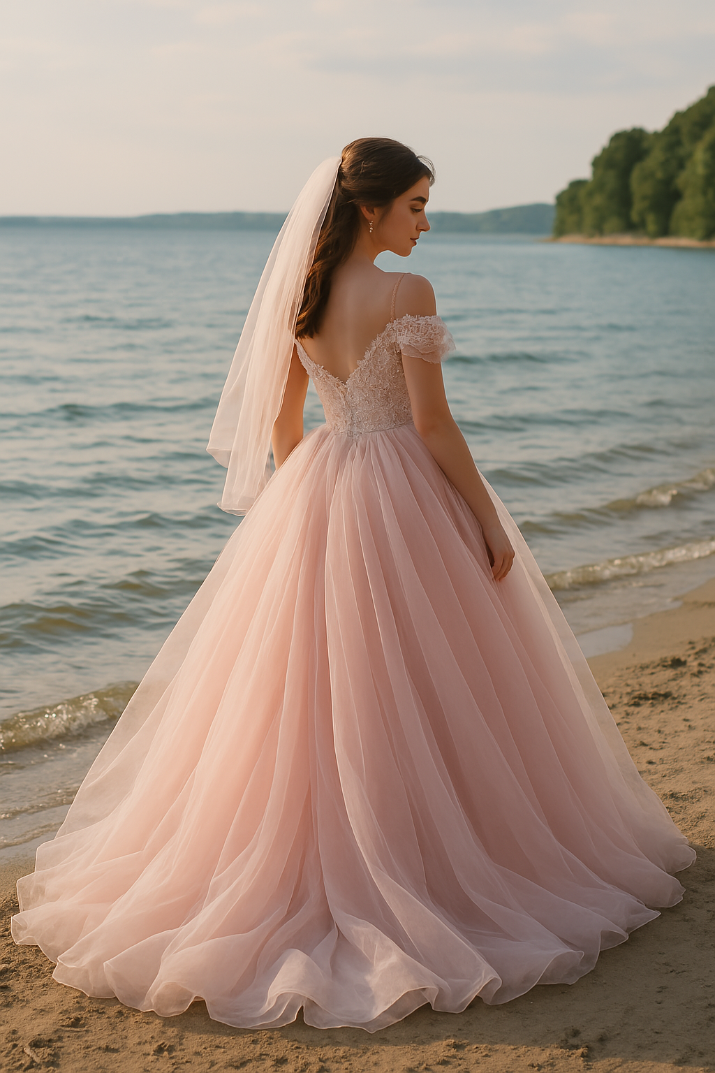 Robe de mariée à la plage